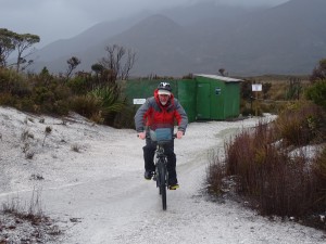 We provide bikes for volunteers to travel between the feed tables at Melaleuca.