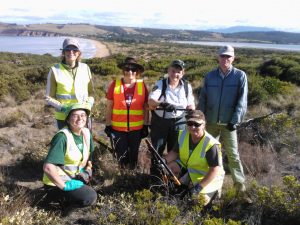 Cape Deslacs Reserve Working Bee Crew