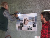 Installing the Welcome panel-  photo Janet Fenton