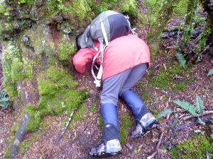 Lauren Investigating Wombat Burrow