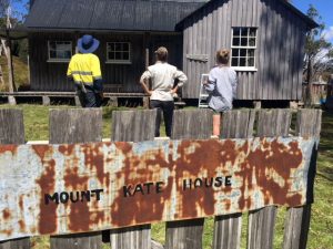 Malcolm, Taylor & Max admiring their handiwork (KT)