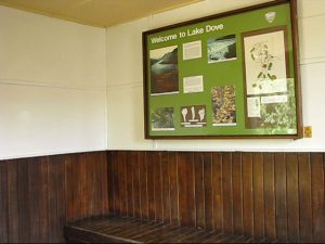 Inside the repainted Rangers Hut (PD)