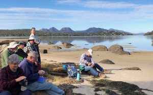 Morning tea at the River and Rocks Road