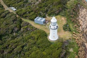 Mark Sheriff on Maat Lighthouse (Photo James Stone)