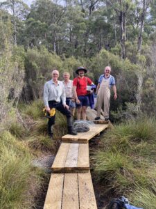 Raised boardwalk completion