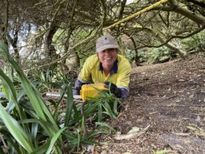 Heidi on the shearwater team, March 2022 (Photo Marina Campbell)